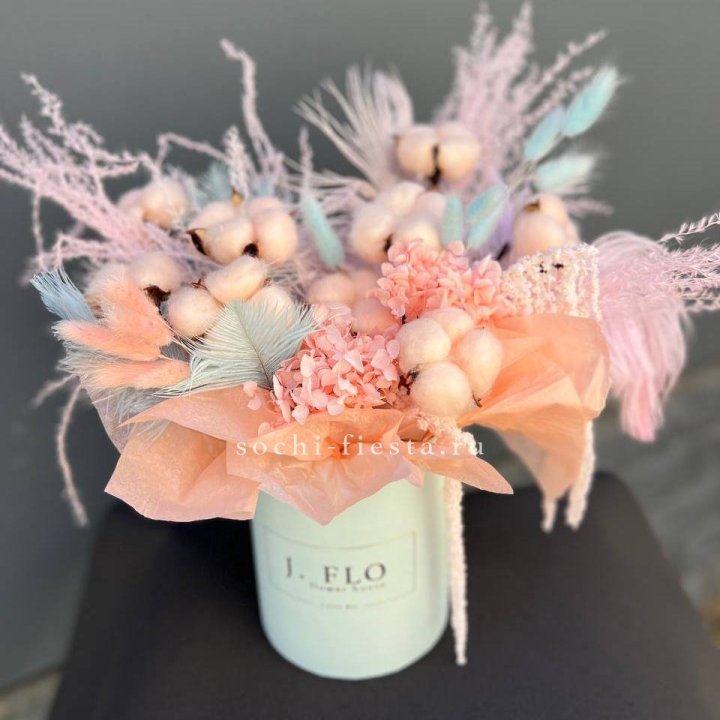 Авторский бокс с сухоцветами №3 в Пензе