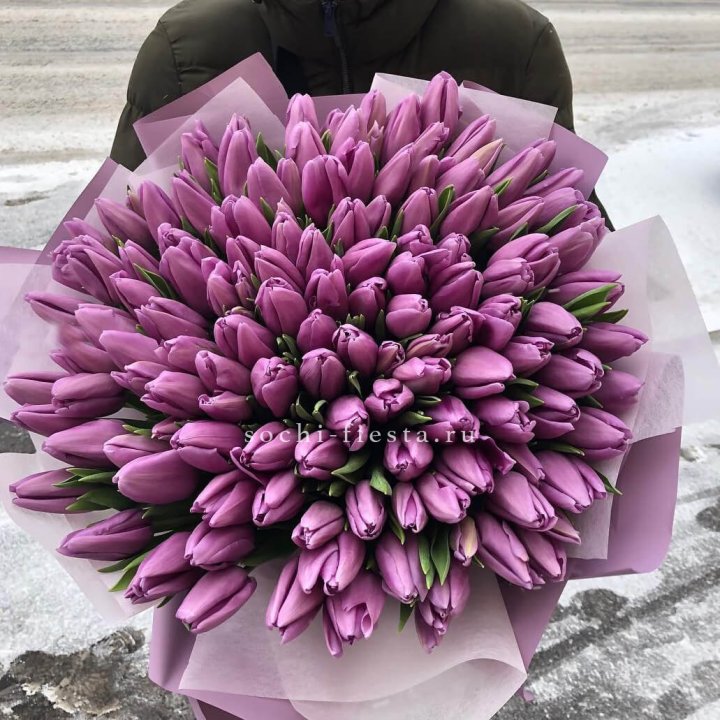 101 сиреневый тюльпан в Пензе