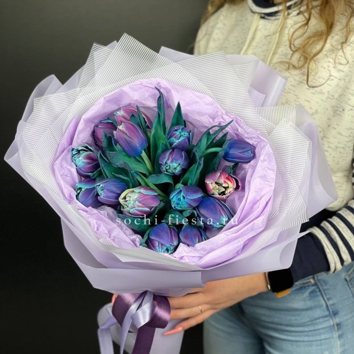 Букет тюльпанов "Пандора" в Пензе