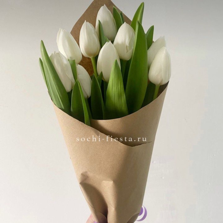Букет белых тюльпанов в Пензе